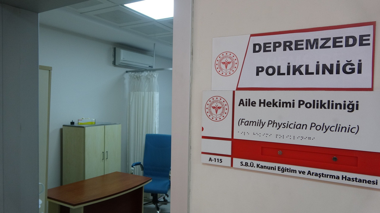 Depremzedeler için poliklinik hizmeti başlatıldı
