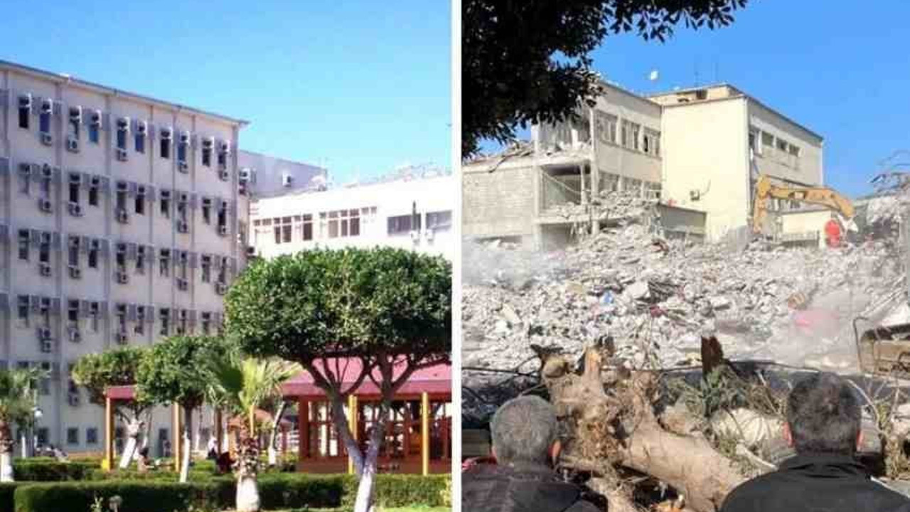2012'de depreme dayanıksız olduğuna dair rapor verilen İskenderun Devlet Hastanesi enkazında 70 kişi can verdi