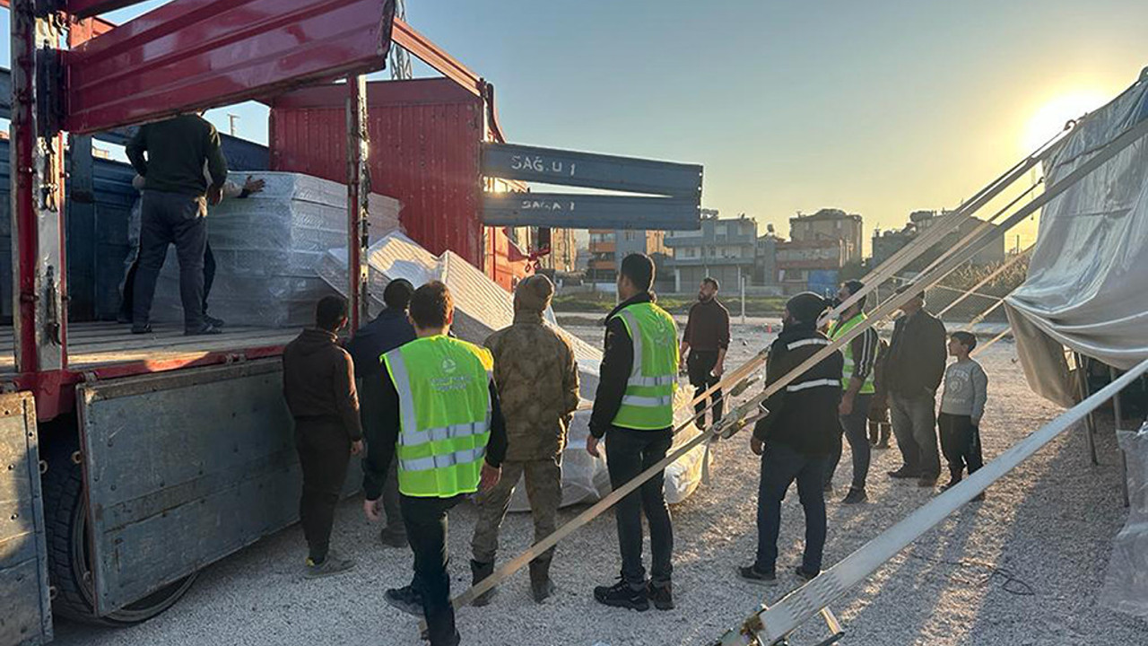 THY çalışanları Hatay'da 800 kişilik yaşam alanı kuruyor