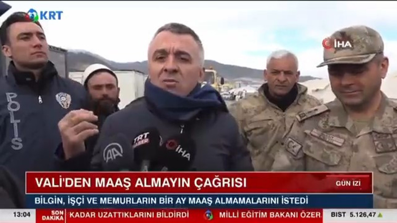 Deprem bölgesinin koordinatör valisi işi büyüttü: Halk malını bağışlasın. Oysa müteahhitlere ödemeler tıkır tıkır yapılıyor