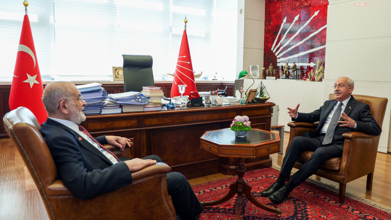 CHP lideri Kılıçdaroğlu Temel Karamollaoğlu ile görüştü