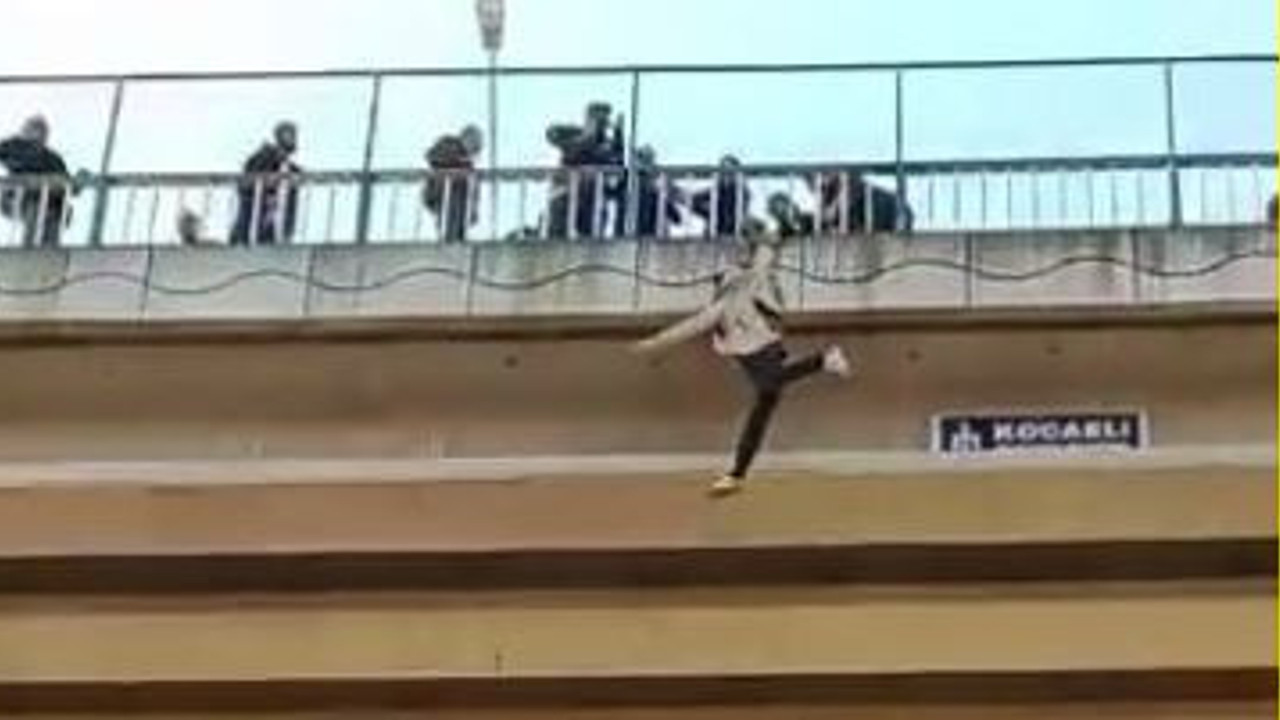 Ölüm atlayışını hava yastığı durdurdu