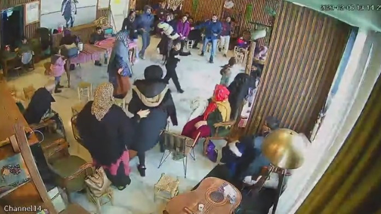 İkinci depreme anaokulunda yakalandılar, korku anları kameraya yansıdı