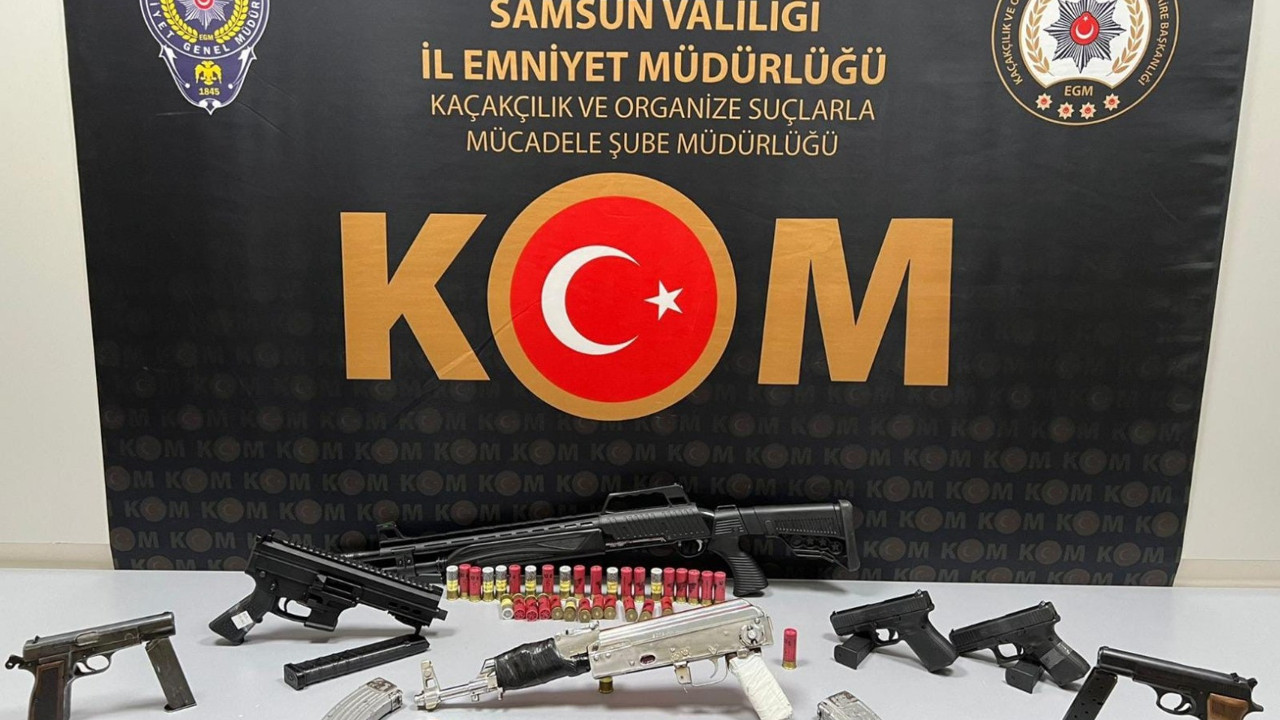 Samsun'da kaçak silah operasyonu: 2 gözaltı