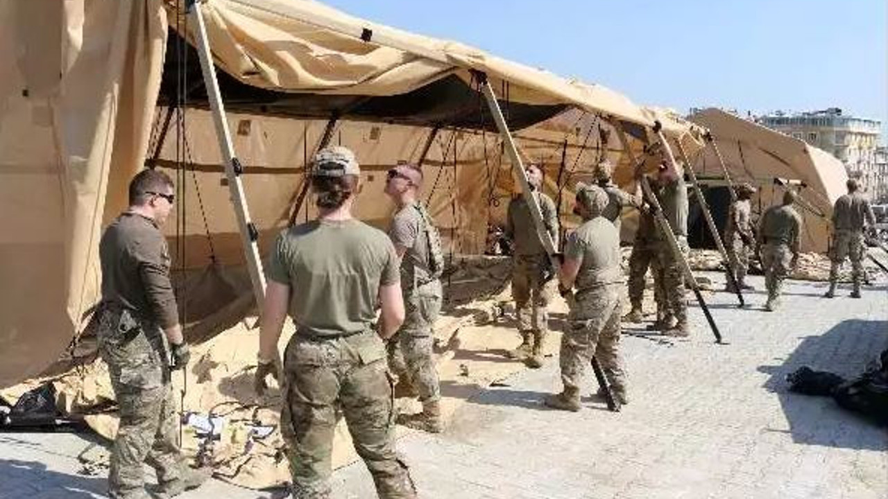 ABD askerleri Kahramanmaraş'ta sahra hastanesi kuruyor: Hükümet çağırdı biz de geldik