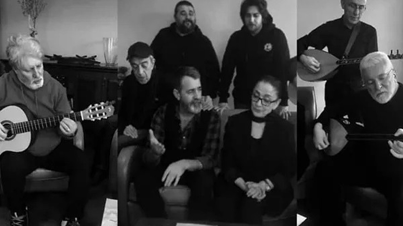 Ünlülerden deprem türküsü. Dinleyenler ağladı