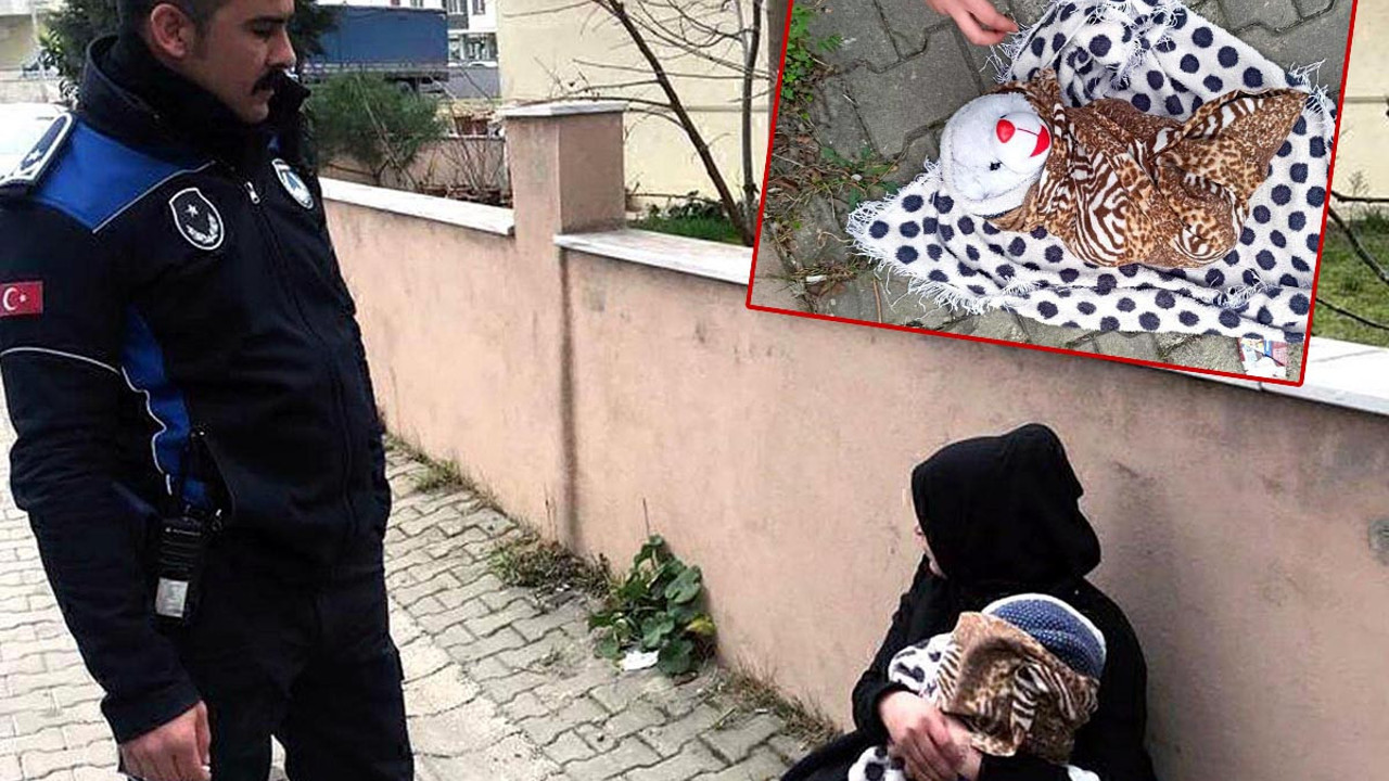 Dilencinin kucağındaki kundaktan bebek değil ayı çıktı