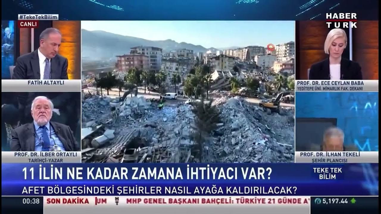 Habertürk canlı yayınında yaşandı. Ünlü profesör koltuktan düştü