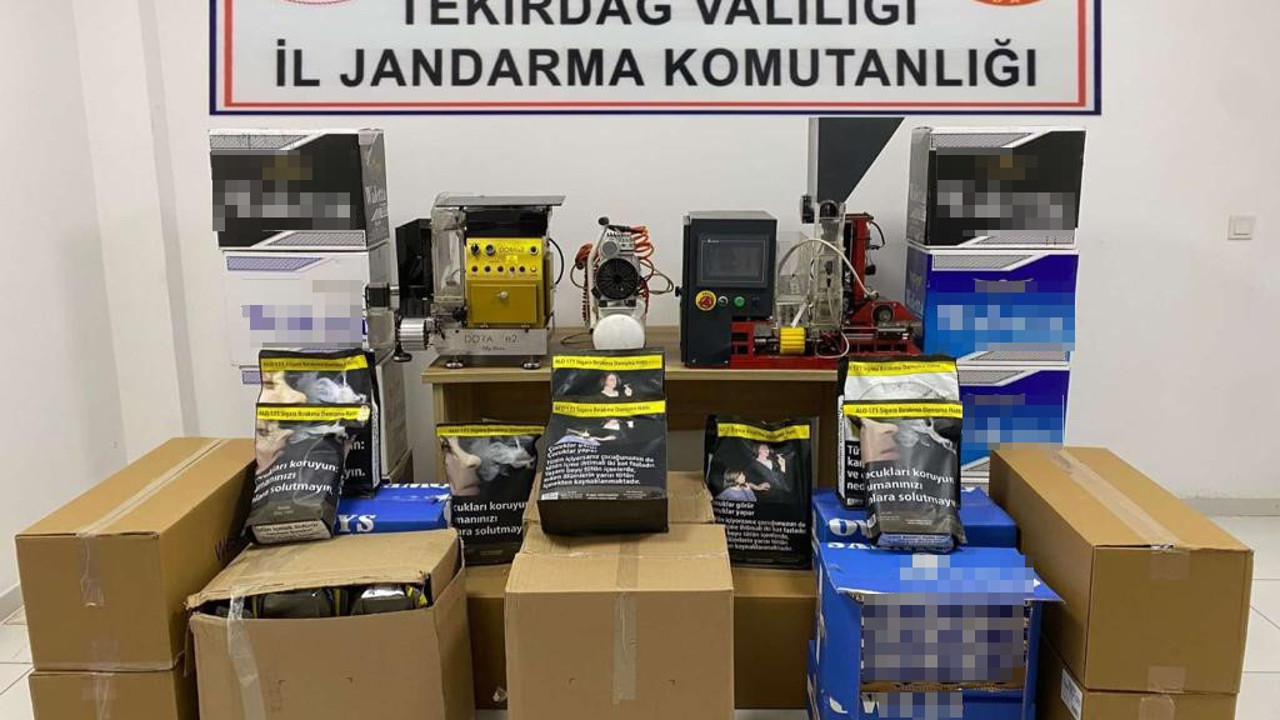 Tekirdağ’da tütün ve makaron operasyonu
