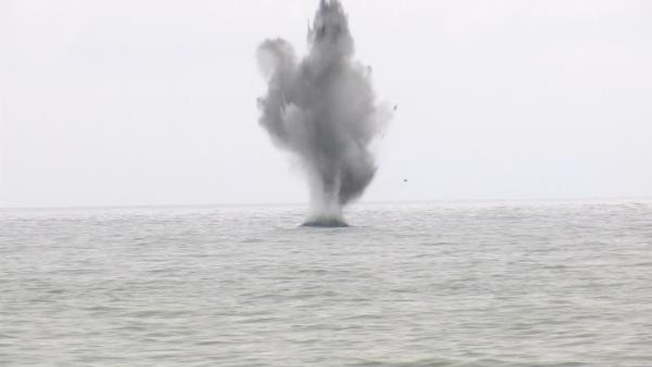 Ordu'da denizde bulunan cisim, SAS ekiplerince imha edildi