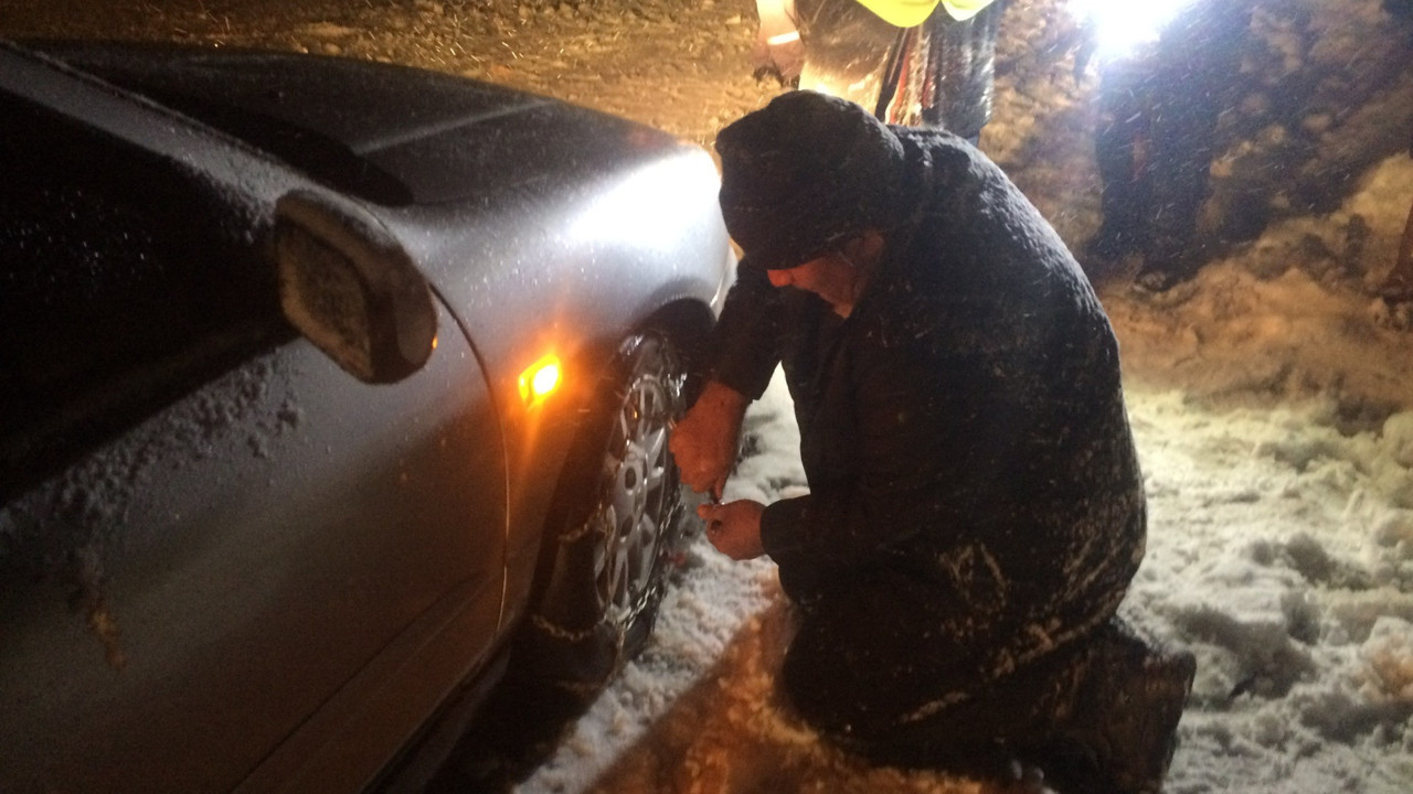 Antalya-Konya karayolunda kar yağışı başladı
