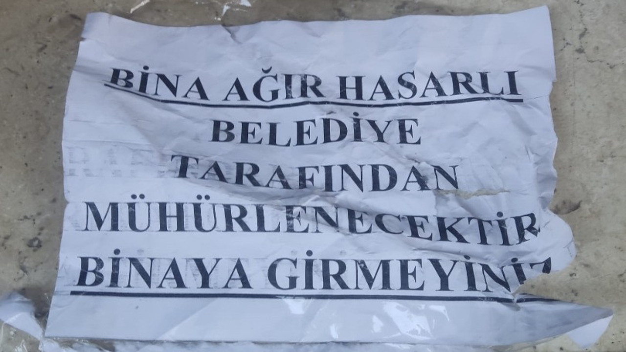Hayati tehlike yaratan sistem hatası. Ağır hasarlı bina orta hasarlıya döndü