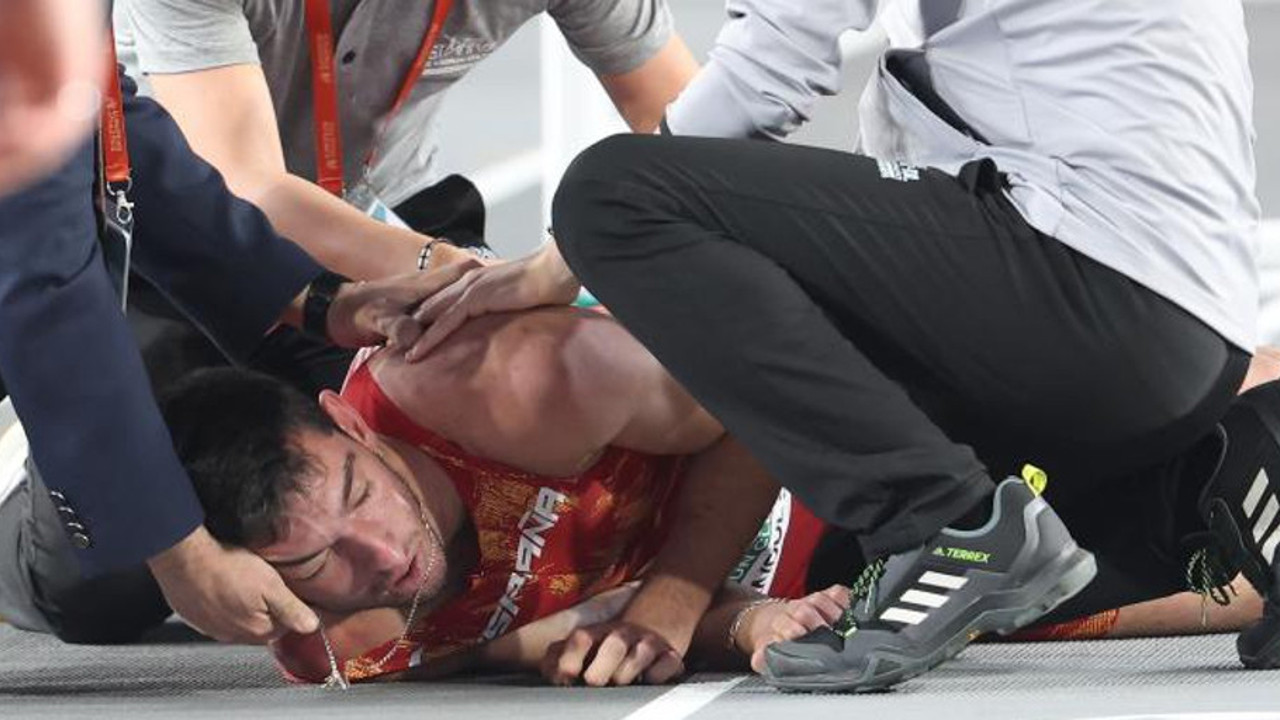 Dünyaca ünlü İspanyol atlet Enrique Llopis Ataköy'de yere yığıldı. Kafasını yere çarptı, bilincini kaybetti