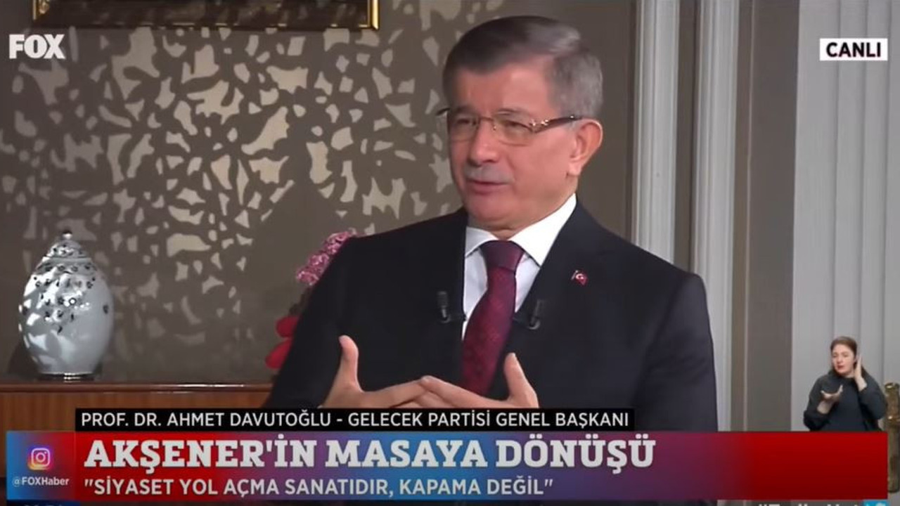 Ahmet Davutoğlu: Gece Meral Akşener'i aradım