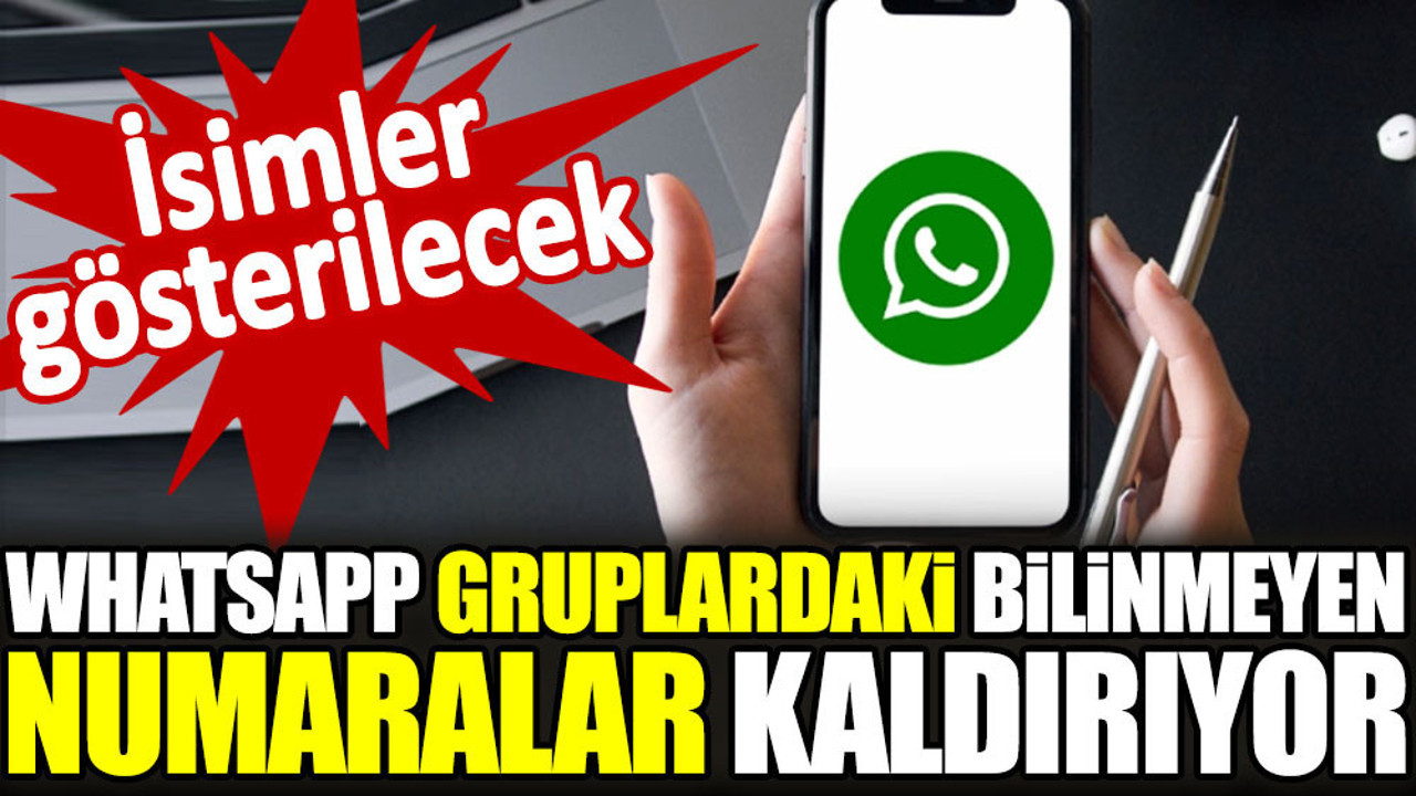 WhatsApp gruplardaki bilinmeyen numaralar kaldırıyor. İsimler gösterilecek
