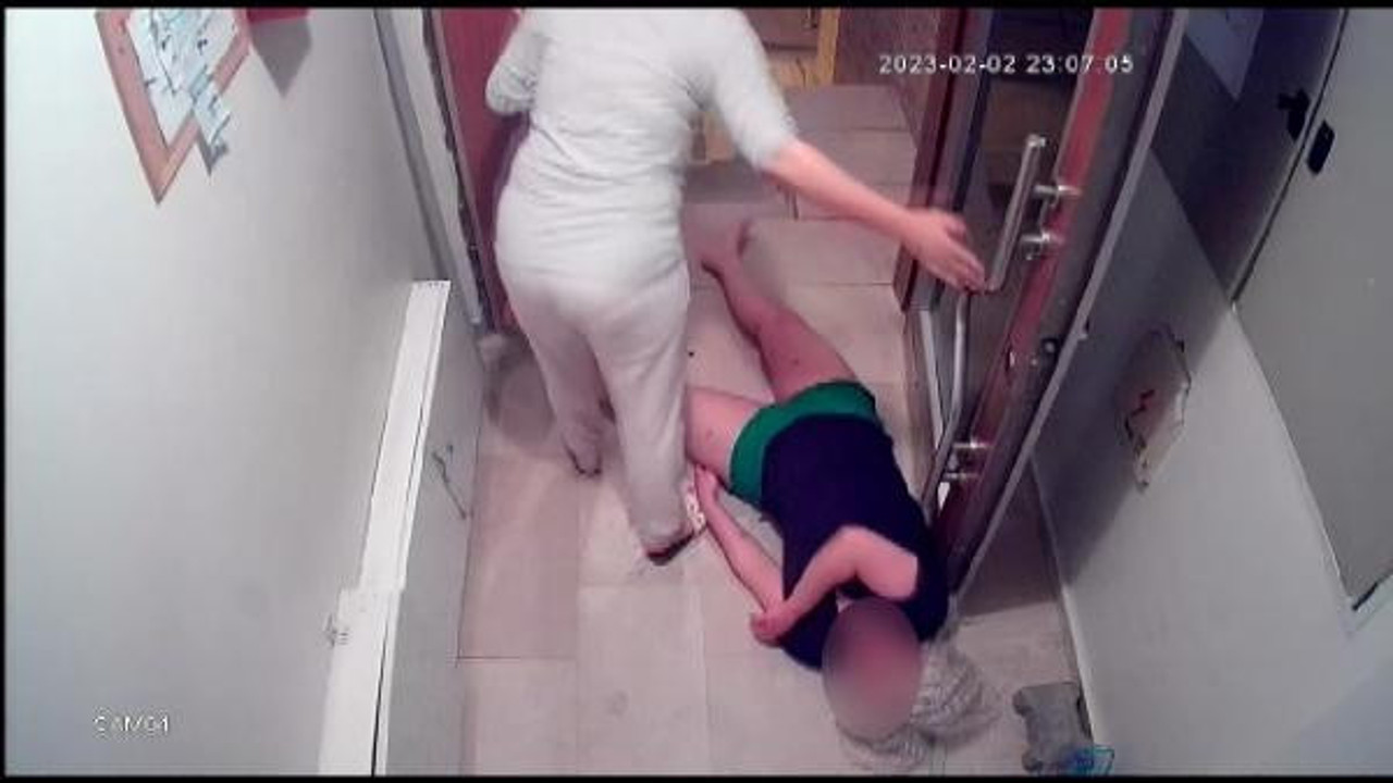 Sevgilisini demir çubukla darbeden şüpheli kamerada