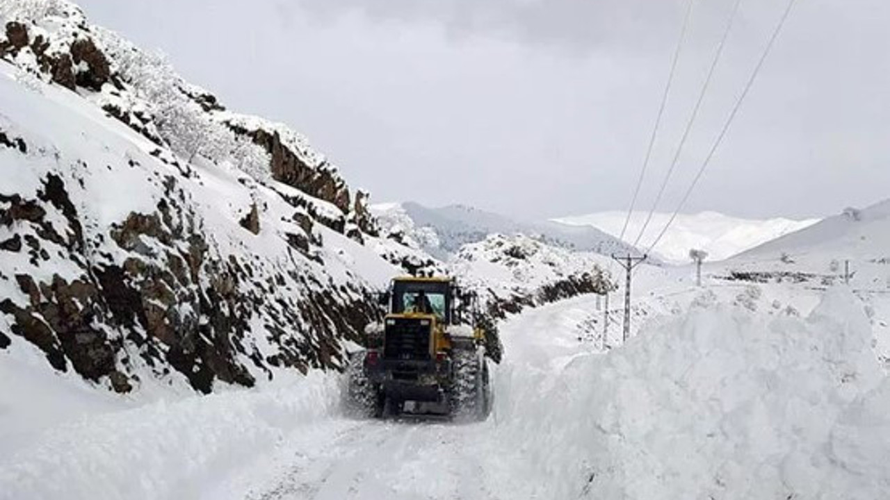 Kar nedeniyle 15 köy yolu ulaşıma kapandı