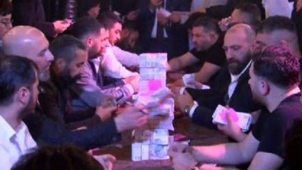 Paralar bavullara sığmadı. Aşiret düğününde milyonlar havada uçuştu