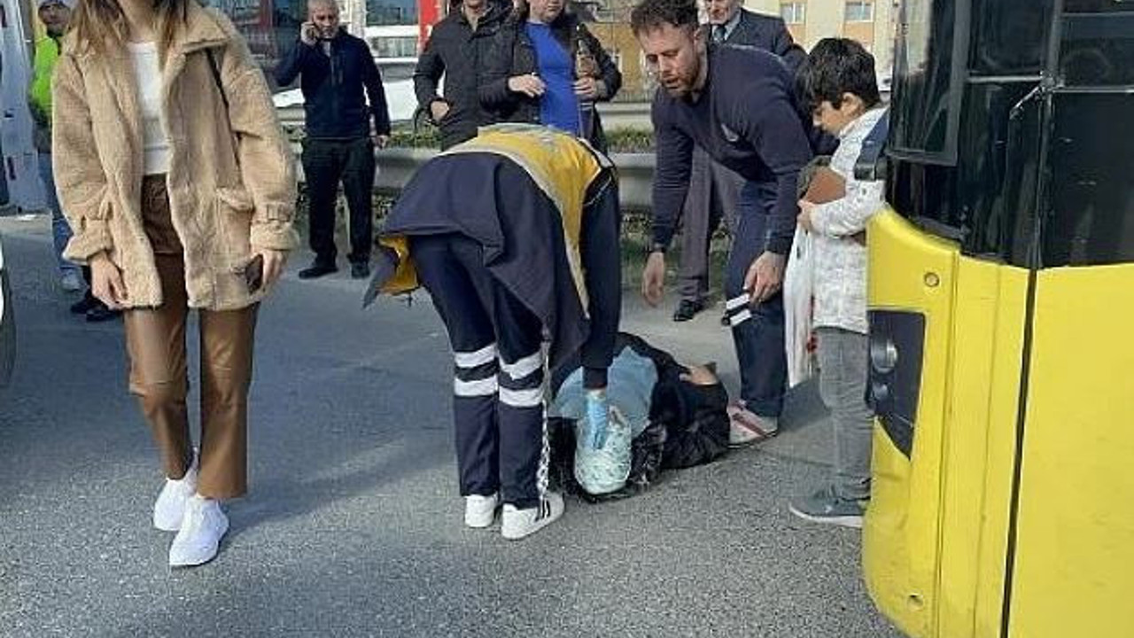 Çekmeköy'de hafriyat tırının çarptığı İETT otobüsündeki 2 kişi yaralandı