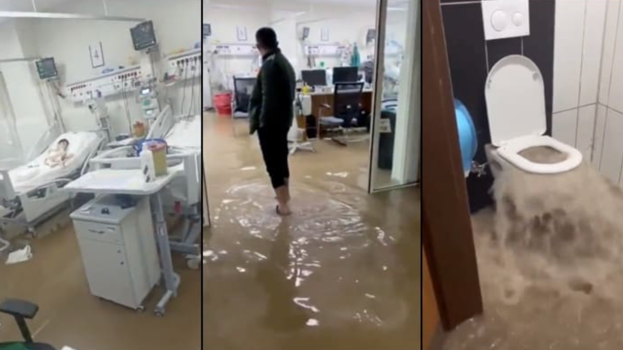 Şanlıurfa sele teslim oldu; Devlet hastanesini su bastı, okullar tatil edildi