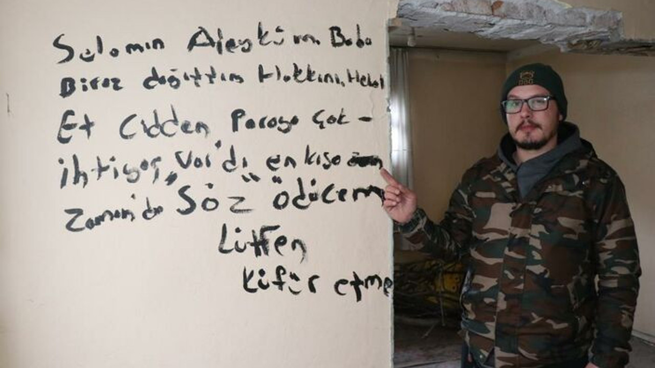 Evi soyan hırsız duvara not bıraktı