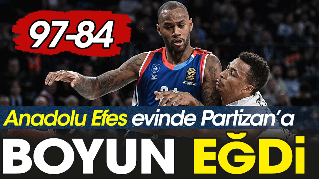 Anadolu Efes Partizan'a boyun eğdi