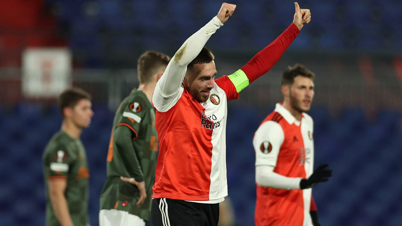 Feyenoord Orkun ile farka koştu. Shaktar'a gol yağdırdı