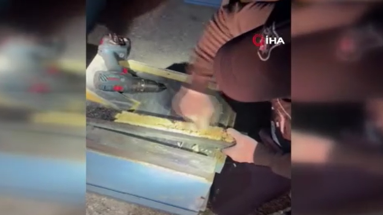 Arı kovanının içine gizlenmiş uyuşturucu ele geçirildi