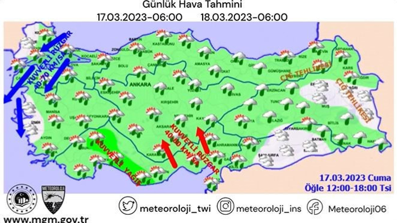 Meteoroloji uyardı. 10 ili fırtına sel ve dolu vuracak