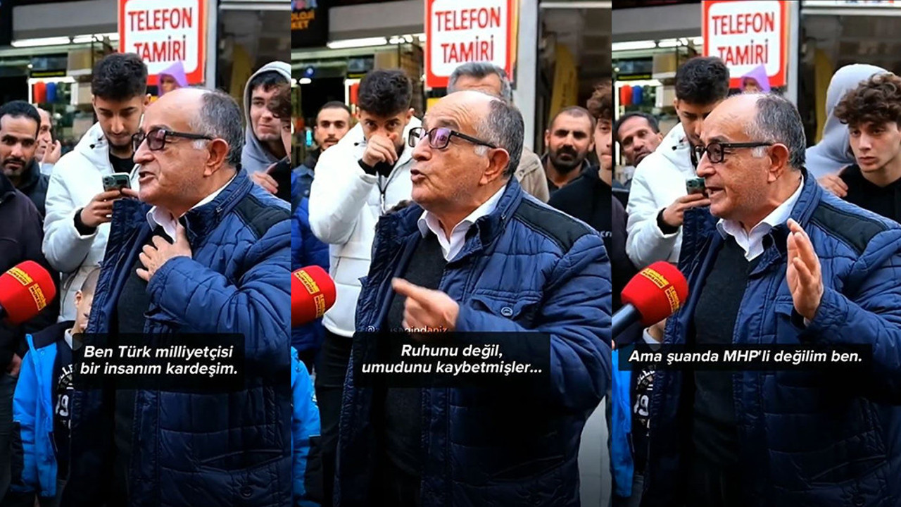 Yılların MHP’lisi sokak röportajında kendini tutamadı: Bugün ben MHP’li değilim nedenini söyleyeyim mi sana?