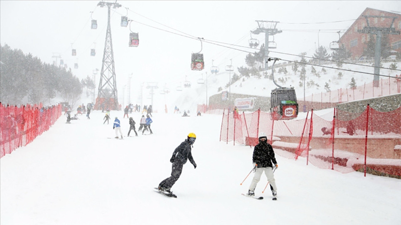 Palandöken'de kar kalınlığı 101 santimetre