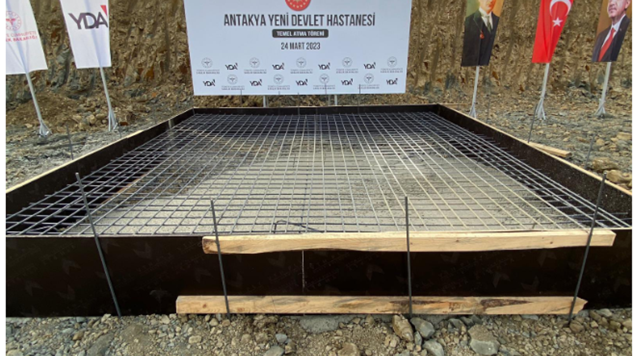 Temel atma töreninde temel yok. Bu görüntü Erdoğan’ın katıldığı temel atma töreninden geldi