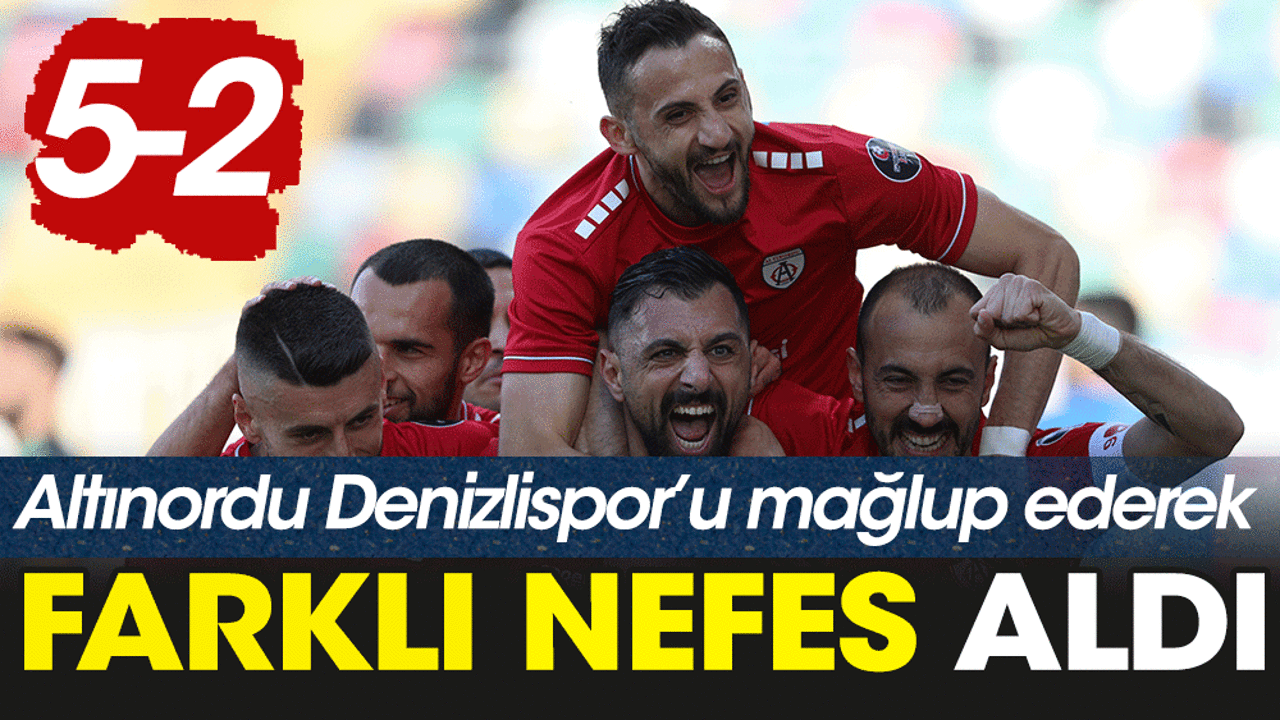 Düşme hattında Altınordu farklı nefes aldı