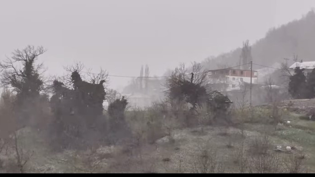 Zonguldak’ta kar yağışı