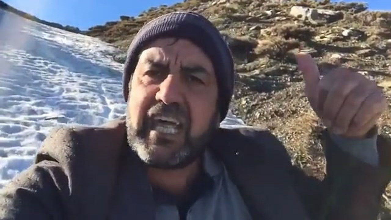 'Anlatmaya gerek yok' adam bu kez karlı dağları anlattı