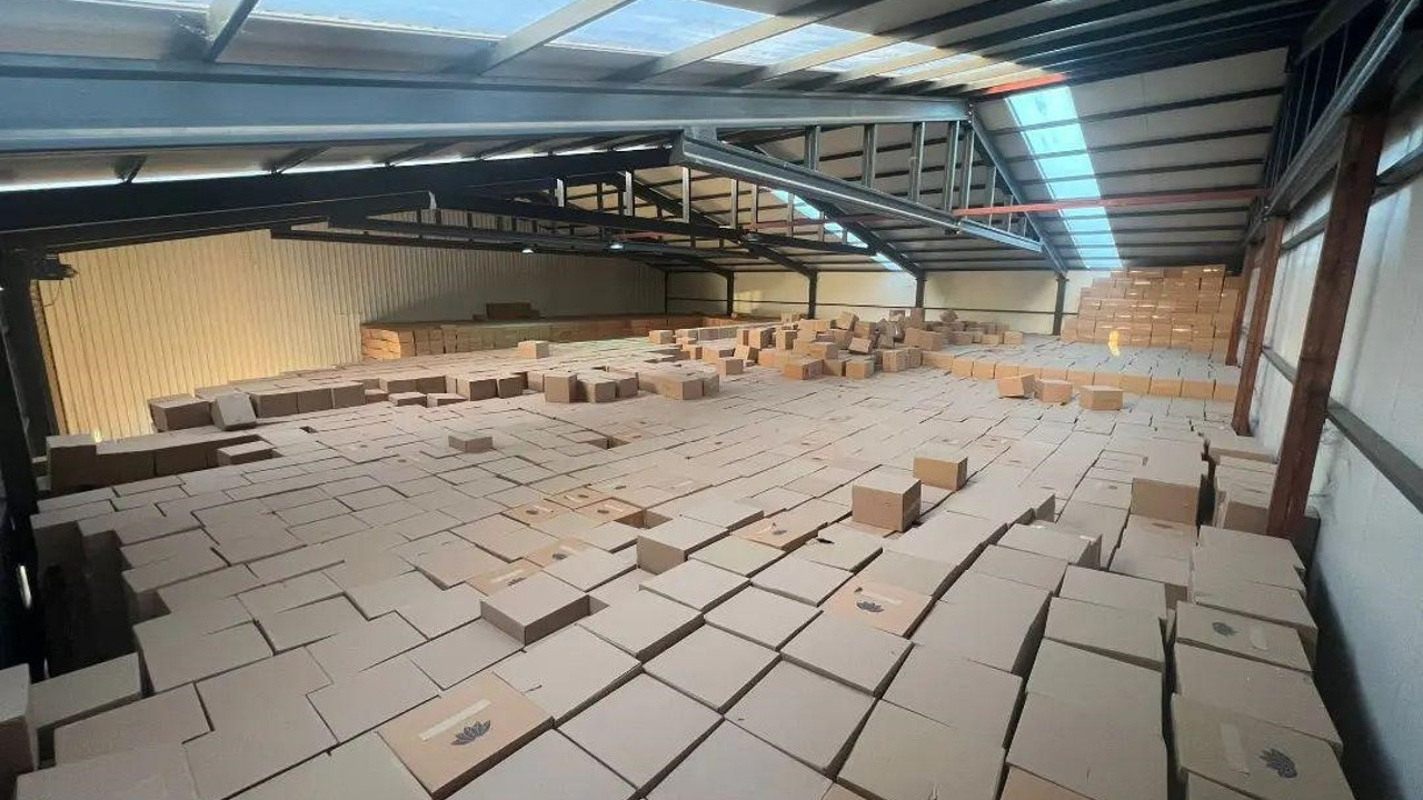 İzmir'de 672 milyon 490 bin kaçak makaron ele geçirildi