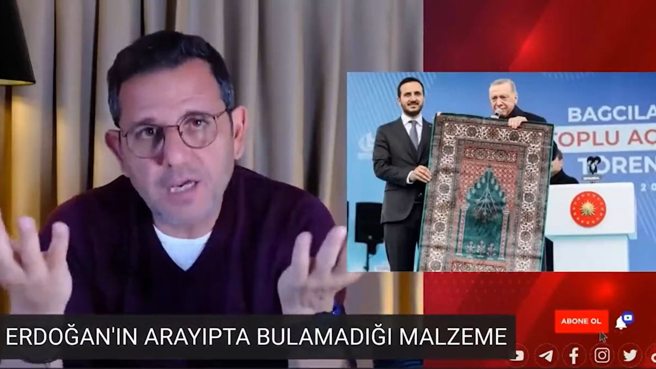 Fatih Portakal da seccade polemiğine katıldı. Seccade Arapça'da halı demek bunun dini kutsallıkla bir alakası yok!