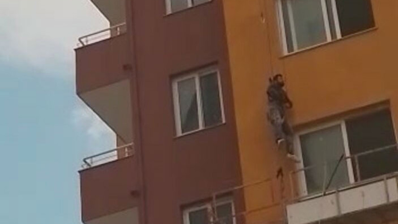 Güvenlik kemeri inşaat işçisinin hayatını kurtardı