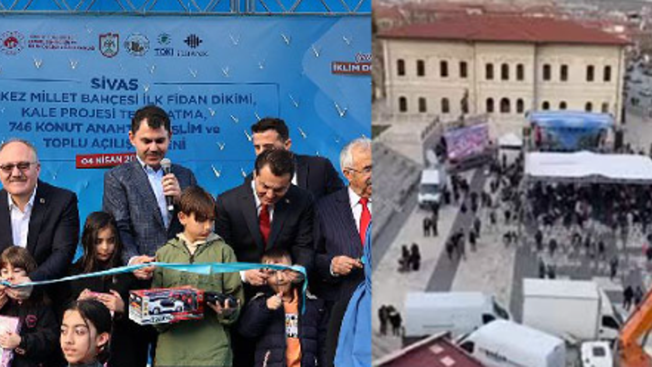 Bakan Kurum boş meydana konuştu. Cumhur İttifakı’nın kalesinde açılış şoku