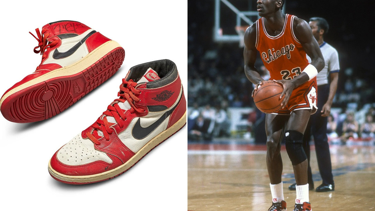 Micheal Jordan'ın ayakkabıları görücüye çıktı.