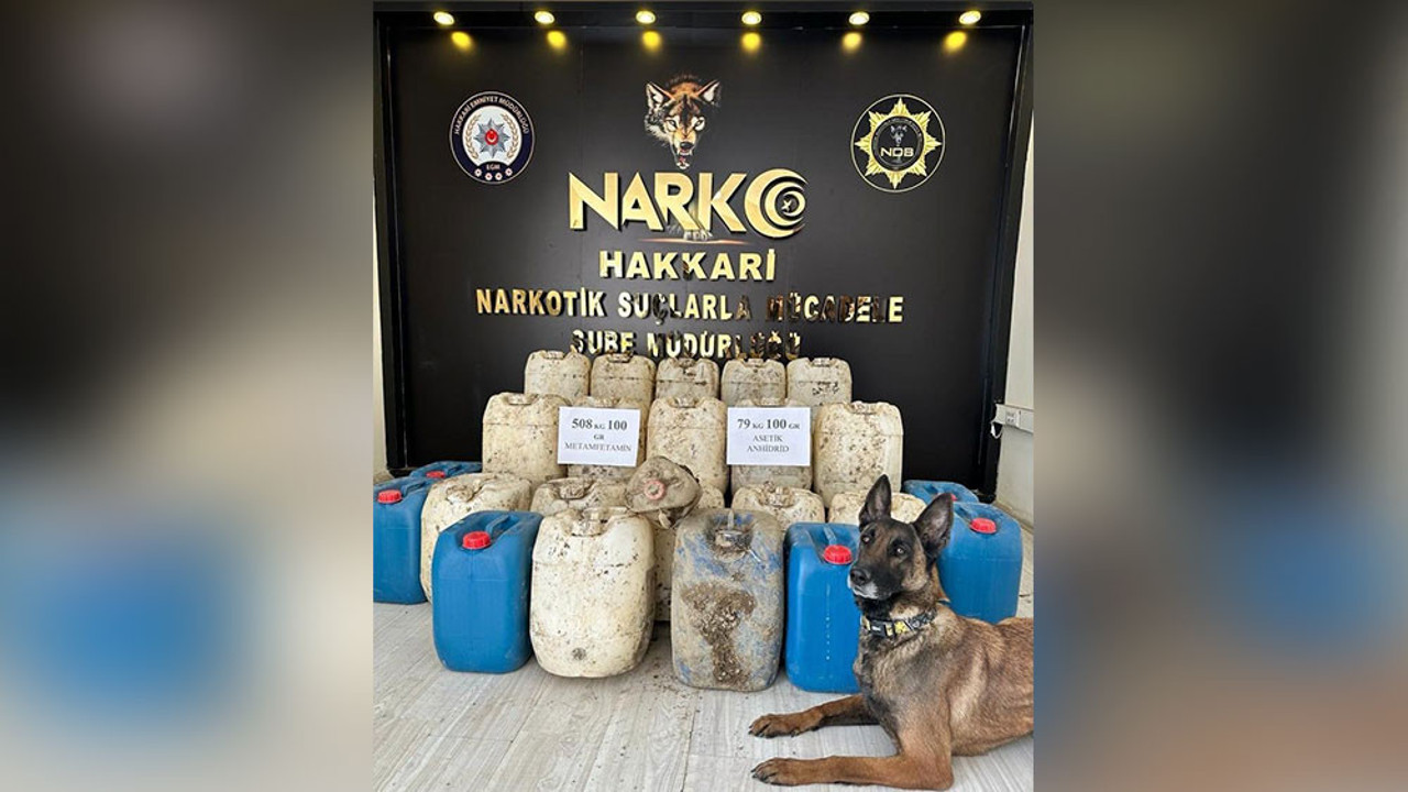 Yüksekova'da 508 kilo metamfetamin ele geçirildi
