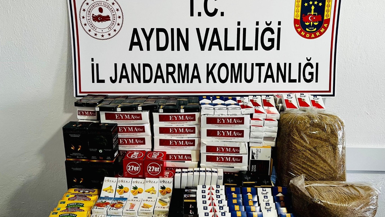 Aydın’da kaçak sigara imalathanesine baskın 07-04-2023