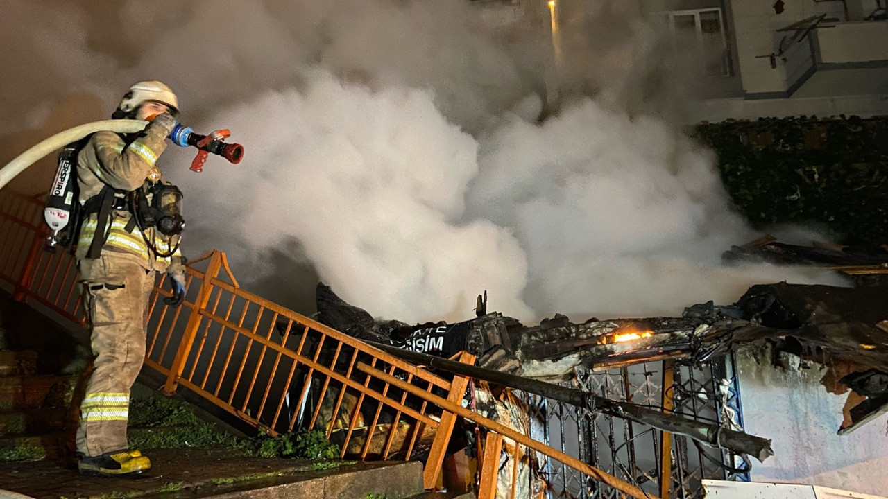 İstanbul'da gecekondu yangını