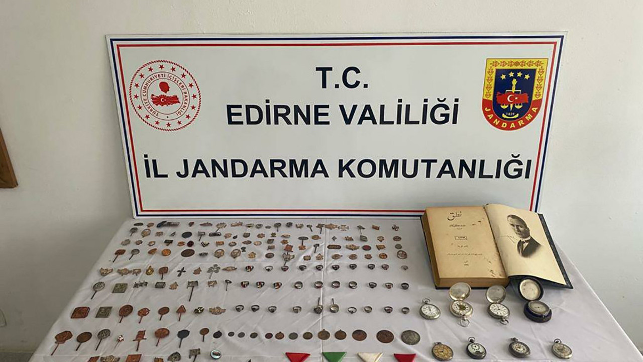 Edirne’de 189 tarihi eser ele geçirildi (18 Nisan 2023)