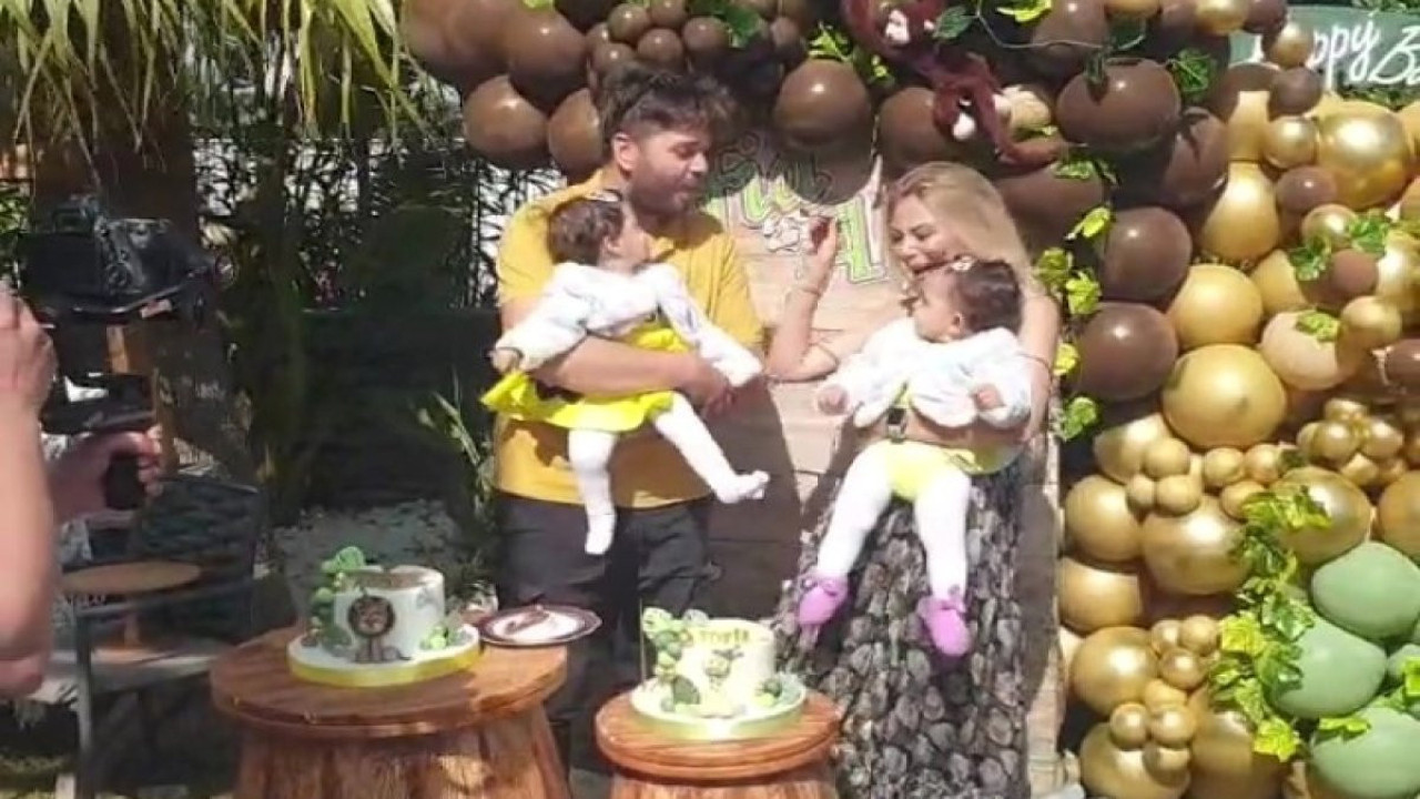 Seray Sever ikizlerinin birinci yaşını kutladı. “Allah'ım nazarlardan korusun”