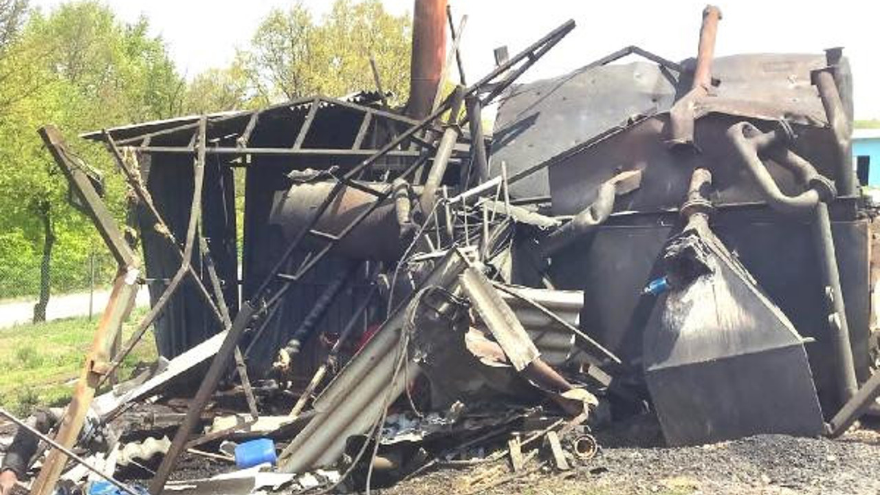 Kalorifer kazanı bomba gibi patladı: İşçi yaralı