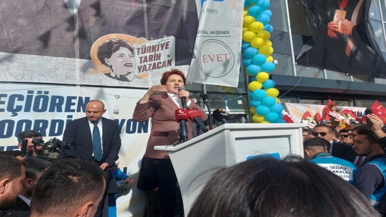 Akşener Ankara’da İYİ Parti’nin kuruluşuna vurgu yaparak açıkladı. “Bir şeyi değiştirdiniz, Türkiye'de her şeyi değiştirdik”