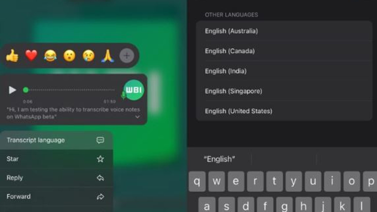 WhatsApp’tan devrim gibi özellik. Sesli mesajlara transkripsiyon özelliği