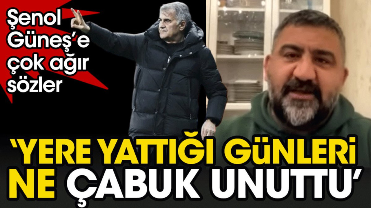 Şenol Güneş'e Ümit Özat'tan çok ağır sözler: Yere yattığı günleri ne çabuk unuttu