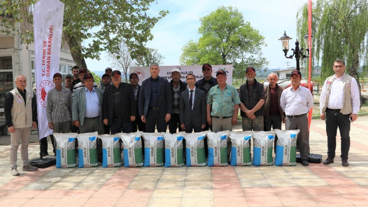 Edirne'de çiftçiye hibe kuru fasulye tohumu